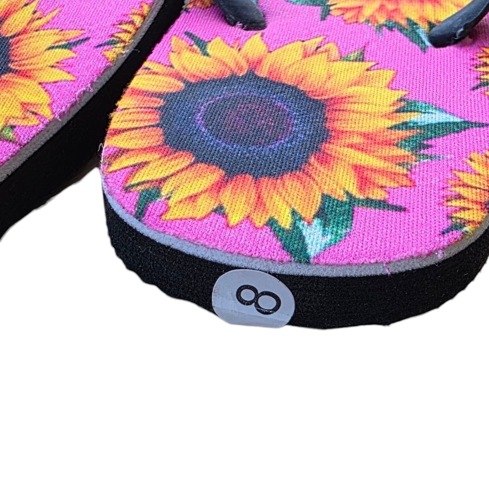 🔥5 FOR $25🔥 NWOT Sunflower Flip Flops, Hot Pink, Size 8 - Picture 2 of 6